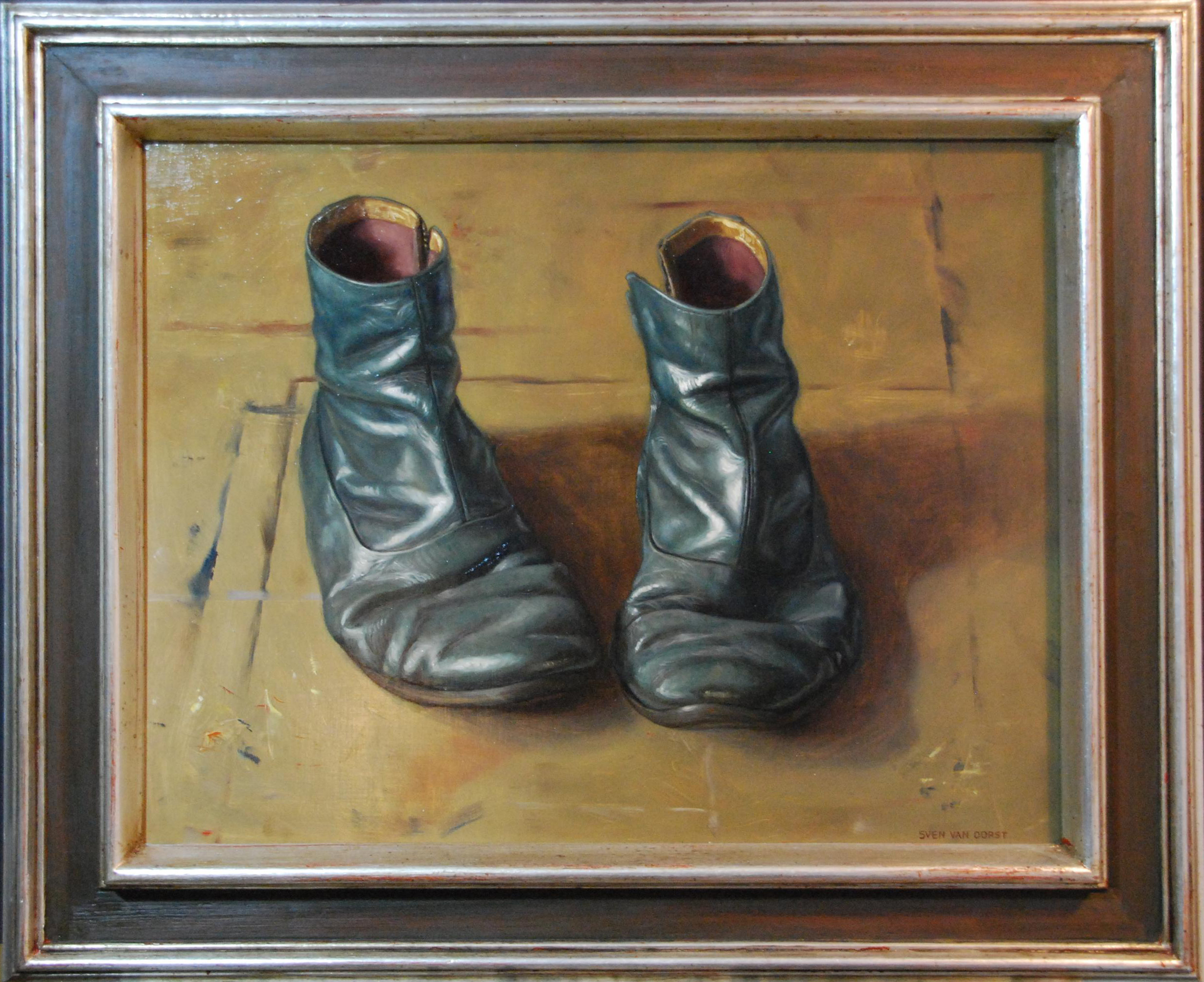 Sven van Dorst Oliver's shoes Oil on pannel 50 x 60 London, Phyllis Roberts Award (ROI) 2014